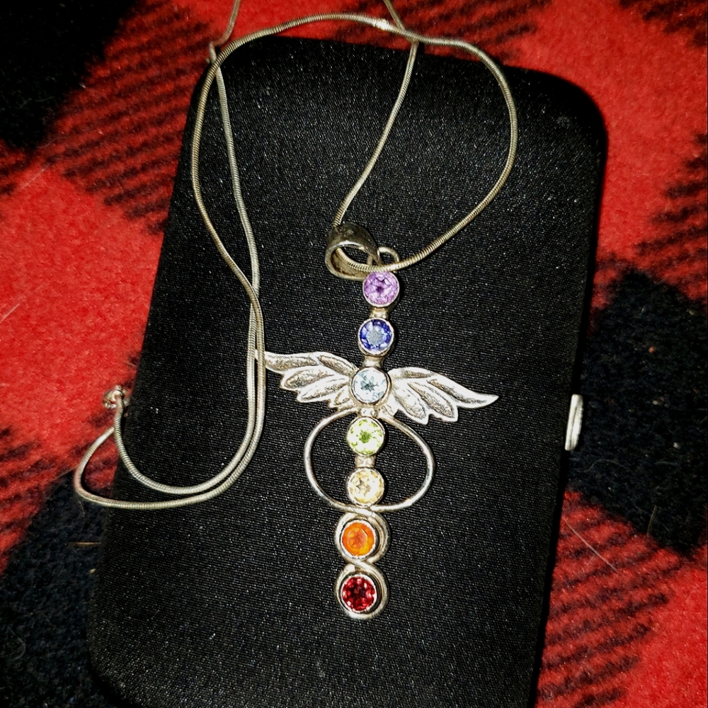 Chakra Healing Gem Stone Necklace